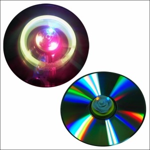 뉴 3색 LED CD 팽이 만들기(일반형/UFO형)-5인용
